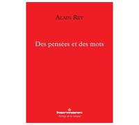 Des pensées et des mots - Alain Rey - Hermann - broché - Essai