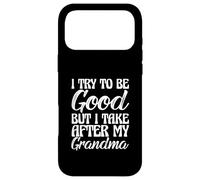 des Petits-Enfants drôles, j'essaie d'être Bons mais Je m'en Prends à ma Grand-mère Coque pour iPhone 17 Pro Max