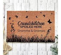 des Petits-Enfants Gâtés Ici Tapis De Porte Imperméable Paillasson Exterieur Résistant Paillasson pour Chambre Porte D'Entrée Couloir 40 X 60Cm