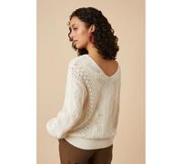 Des Petits Hauts - V-neck Tricots - Femme - Pulls - Beige - Taille: 38 FR