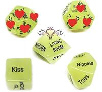 DéS Phosphorescents à Plusieurs Faces, Lot De 5 DéS à Motifs pour Jeux De RôLe - Q