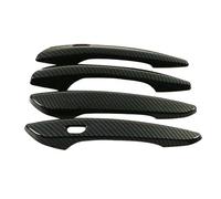 Des Pièces De Rechange Lot de 4 garnitures de poignée de porte latérale extérieure en fibre de carbone pour Mazda CX-30 2020 2021 2022