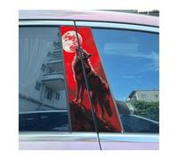 Des Pièces Rechange Lot De 2 Autocollants Imperméables Pour Pilier Central De Voiture, Motif Loup Et Pleine Lune(C)