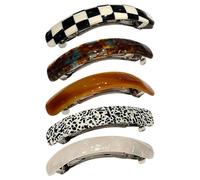 Des pinces à cheveux épaisses, des barrettes pour les cheveux épais | Élégants broches de cheveux de 5 | Outil de style de couvre-chefs rétro, grands barrettes pour femmes pour l'usure quotidienne