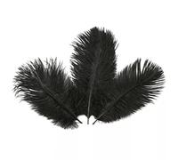 Des Plumes D'autruche Artificielles Artisanat Diy Panache Feahter Pour Le Mariage Décoration De Noël 3pcs Noir, Plumes D'autruche, Grandes Plumes, Décorations De Plumes Artisanales