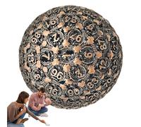 Dés polyédriques en métal, dés individuels D100 | Dés individuels à 100 faces pour les jeux de rôle, outil de haute précision pour les joueurs et les collectionneurs sérieux