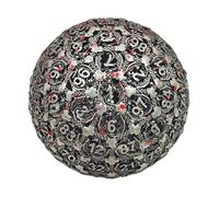 Dés Polyédriques en Métal - Dés Simples À 100 Faces, RPG De Haute Précision pour Jeux Dee Société, Accessoires Donjons Et Dragons, Outil De E Jeu, Jeu Rôle en Métal Durable