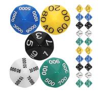 Dés Polyédriques Numérotés à Valeur de Place, Accessoires de Jeu | Plastique Léger, Format Portable, pour Parties et Divertissement, Améliore le Plaisir du Jeu Couleur Aléatoire