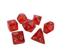 Dés polyédriques portables de petite taille en acrylique, jeu de rôle multi-faces pour joueur de table, facile à utiliser, ensemble de dés polyédriques accessoire de mode
