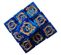 Dés Polyhydriques,Dés à Six Faces | 10 Pièces avec Conception De Dragon Fantasy pour Adultes Décoration Table Jeux De Rôle Cadeau Unisexe