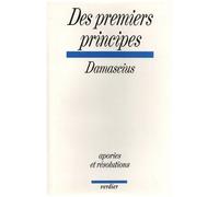 Des Premiers Principes - Apories Et Résolutions