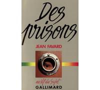 Jean Favard – Des prisons – Gallimard