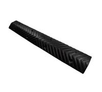 Des ralentisseurs, Ralentisseur en caoutchouc, ralentisseur modulaire avec passage de fil multicolore 39,37x5,93x1,37 pouces(Black)