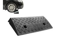 des rampes de Trottoir en Plastique légères Portables pour Le Fauteuil Roulant,Scooter,vélo, a Moto,Voiture,Camion,l'allée,Garage,Trottoir,Chargement avec Une Surface Non Glissante Noir 50x27x7cm