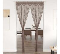 vidaXL Rideau en macramé 140x240 cm Coton Crème G