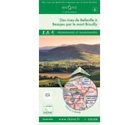 Des rives de Belleville A Beaujeu par le mont Brouilly - Echelle 1 : 30 000 - Collectif - Rhone - Atlas / carte