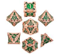 Dés RPG - Jeu de dés à plusieurs faces, Dés de jeu colorés, Collection de dés à sept faces, dés pour jeux de table, dés rotatifs fantaisie, jeu de dés multicolores, dés de jeu de table, dés