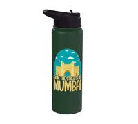 Des rues indiennes de Mumbai Stainless Steel Insulated Water Bottle