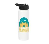Des rues indiennes de Mumbai Stainless Steel Insulated Water Bottle