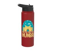 Des rues indiennes de Mumbai Stainless Steel Insulated Water Bottle