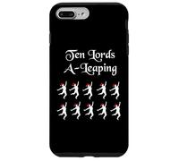 Des seigneurs de Noël drôles en train de bondir Coque pour iPhone 7 Plus/8 Plus
