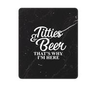 des Seins Et De La Bière, C'est pour Ça Que Je suis Là. Mousepad Résistant À Usure Tapis De Souris Petit Tapis De Souris Gaming pour Travail Voyage Jeu 25X30Cm