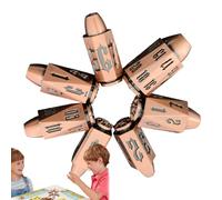 des Seuls - Jeu RPG 7X, Balle en de Zinc | Dés de Table Jeu Magnifiquement conçus, métaux Cool pour Les donjons et Les Dragons, Table, nottu