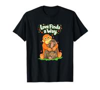 des singes Mignons étreignant l'amour Trouve Un Moyen pour Les Amoureux des Animaux T-Shirt