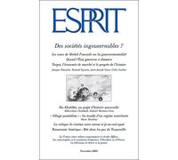 Des sociétés ingouvernables ? Tome 5 -11 - Collectif - Esprit - broché - Revue