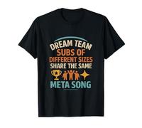 des sous-titres de différentes Tailles partagent Le même Design d'équipe de méta Chanson T-Shirt