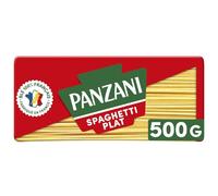 Des spaghettis authentiques pour des repas savoureux - PANZANI Spaghetti Plat, 500g, blé 100% français, fait en France - Lot de 4