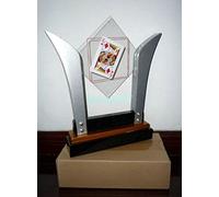 Des tours de magie/Stage Magic Tricks FISM Card Into Glass Cadre de Carte TV - Deluxe / FISM Card Into Glass TV Card Frame - Deluxe (Pas de télécommande-No Remote)