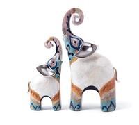 des Trucs Cool à Mettre sur Les étagères Ajoutez Une Touche de Fantaisie à Votre Maison avec Notre Maman et bébé éléphant en résine, Parfaits pour Les Statues pour la décoration de la Maison et Les