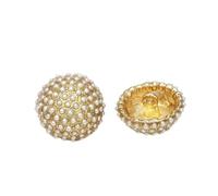 Des vêtements de toutes les couleurs avec des bout Sewing Pearl Shank Buttons Pack Of 10 Silver And Golden 22mm(Golden Color)