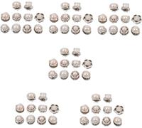 Des vêtements de toutes les couleurs avec des bout Sewing Replacement Pearl Buttons Round No-Seam Set White 1.2x1.2cm Pack of 8 Collar Pin(Whitex6pcs,1.2X1.2cmx6pcs)