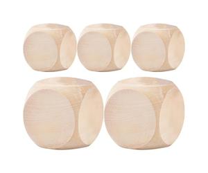 Dés Vierges en Bois Cubes - Bricolage Dés en Bois | Dés De Jeux De Bois | Dés De Plaine Vide en Bois | Dés en Bois Vierge | Dés Numérotés Blocs Vierges | Dés À Motifs | Dés en Bois Vierges