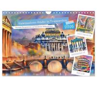 Des villes enchantées dans des mondes de rêve, Version française (Calendrier mural 2026 DIN A4 portrait), Calendrier CALVENDO mensuel