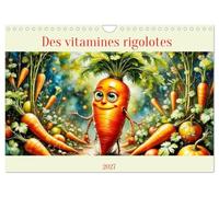 Des vitamines rigolotes (Calendrier mural 2027 DIN A4 vertical), CALVENDO calendrier mensuel: 12 mois amusants avec les fruits et légumes du jardin.