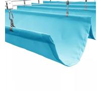 des voiles de Couverture Solaire, Voile d'ombrage rétractable, imperméable et Anti-UV, for terrasse, Multicolore, Plusieurs Tailles(Sapphire Blue,1.5x5m)