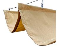 des voiles de Couverture Solaire, Voile d'ombrage rétractable, imperméable et Anti-UV, for terrasse, Multicolore, Plusieurs Tailles(Yellow,1x6m)