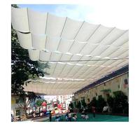 des voiles de Couverture Solaire, Voile d'ombrage rétractable imperméable for pergola, Protection UV, Multicolore, Plusieurs Tailles(Off White,1x2m)