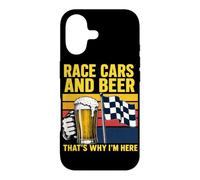 des Voitures de Course et de la bière, C'est Pourquoi Je suis Ici Funny Car Racing Coque pour iPhone 17