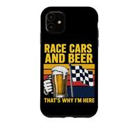 des Voitures de Course et de la bière, C'est Pourquoi Je suis Ici Funny Car Racing Coque pour iPhone 11