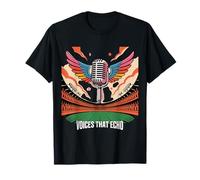 des Voix Qui Font écho à la Conception du Microphone T-Shirt