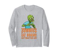 des Zombies drôles mangent des Cerveaux, ne Vous inquiétez Pas, Vous êtes Un Zombie en sécurité Manche Longue