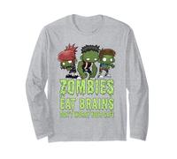 des Zombies drôles mangent des Cerveaux, ne Vous inquiétez Pas, Vous êtes Un Zombie en sécurité Manche Longue