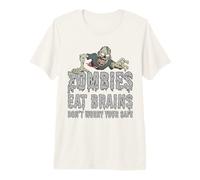 des Zombies drôles mangent des Cerveaux, ne Vous inquiétez Pas, Vous êtes Un Zombie en sécurité T-Shirt Haut de Gamme