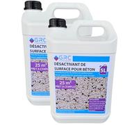 Désactivant de Surface Béton GRC - Retarde la prise pour Béton Lavé 2-4 mm - Prêt à l’emploi - 10L pour ~50 m² - Application Facile au Pulvérisateur - Surface Esthétique et Antidérapante