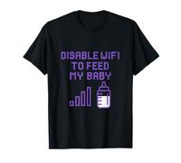 Désactiver le WiFi pour nourrir mon bébé Pixel Art Humour T-Shirt