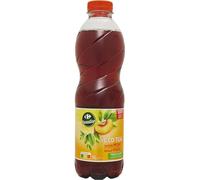 Désaltérez-vous avec une boisson faible en calories - CARREFOUR SENSATION Thé glacé saveur pêche, bouteille 1L - Lot de 4